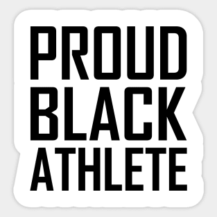Proud Black Athlete Sticker